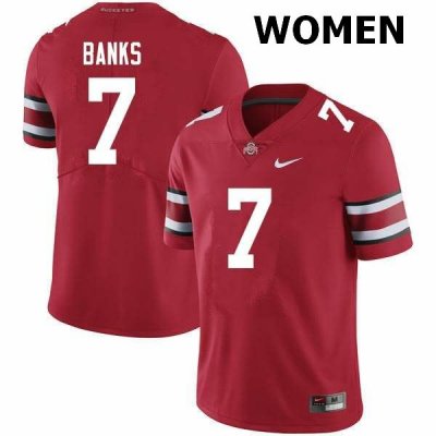 Women's Ohio State Buckeyes #7 Sevyn Banks Scarlet Nike NCAA College Football Jersey Latest JZV1744FT